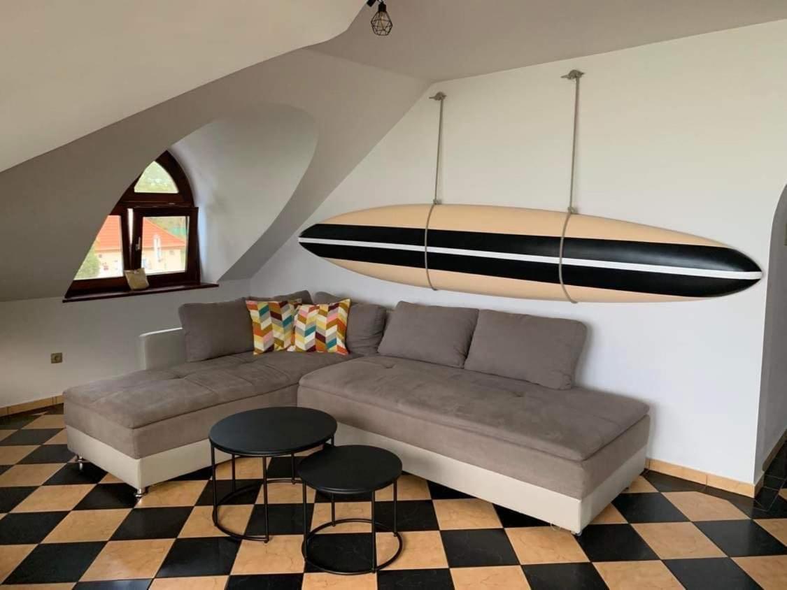 Szines Panorama Apartman Balatonlelle Luaran gambar
